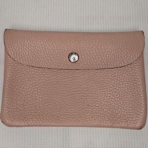 Cream Company Pink Leather Wallet 6 inch by 4 inch
